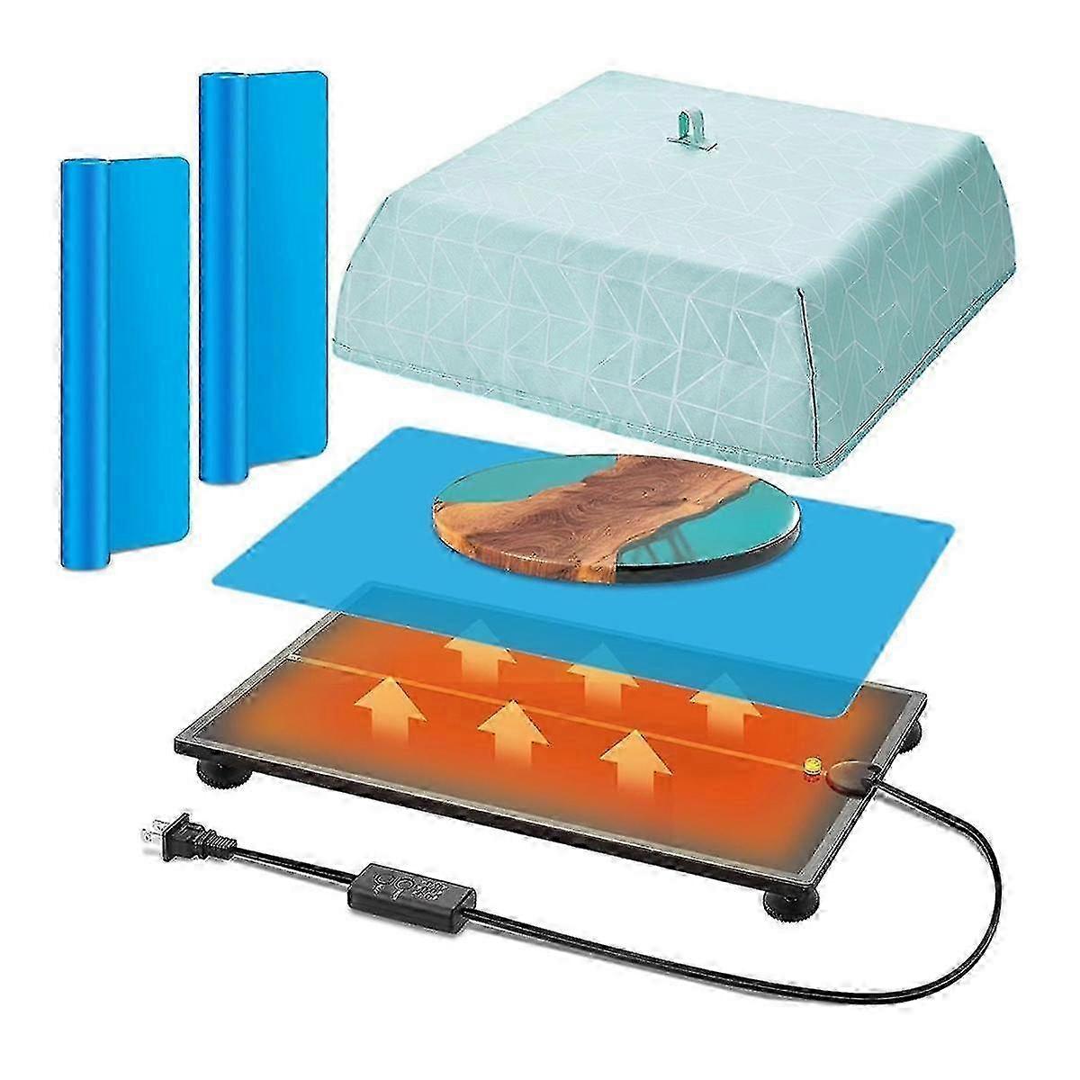 Resin Heating Leveling Board for Epoxy Resin Set 16.5in X 11in Adjustable Self Leveling Table for D hwyNO.335