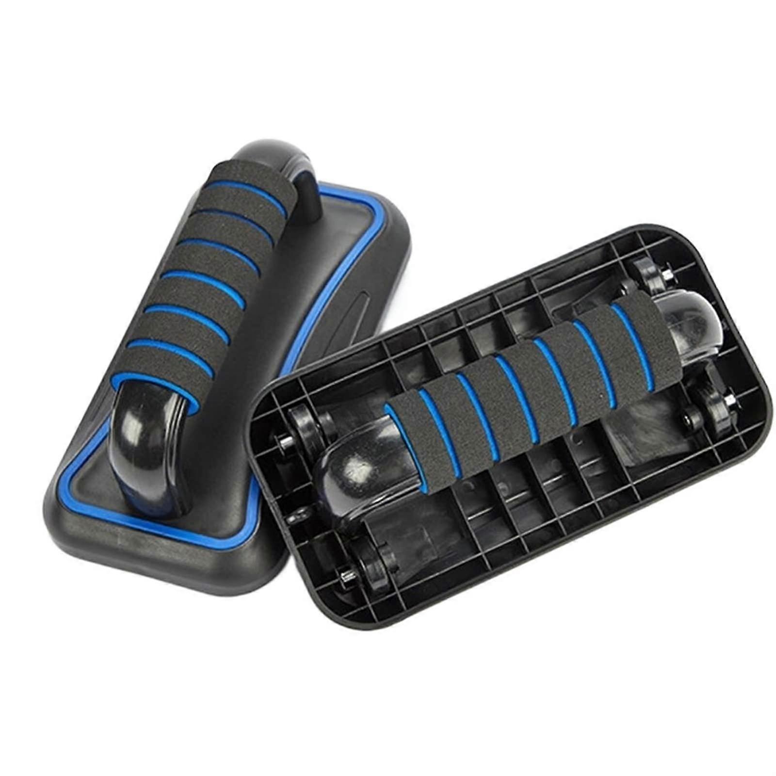 Push-Up Board I-Shaped Non-Slip Push-Up Bracket with Wide Handle and Multifunctional Abdominal Wheel for Home Gym Fitness Equipment