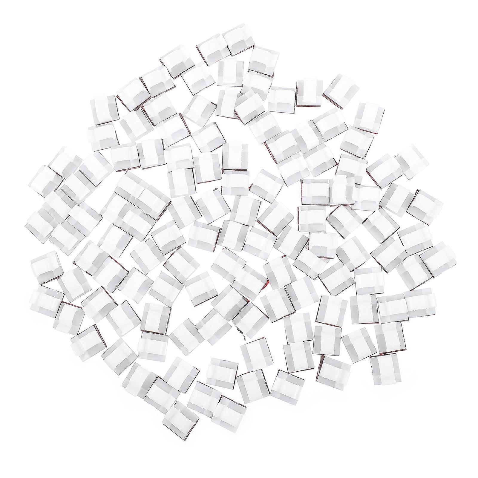 Self-Adhesive Cable Clips R-Shaped Wire Management For Home .4X1.4X1CM 120Pcs