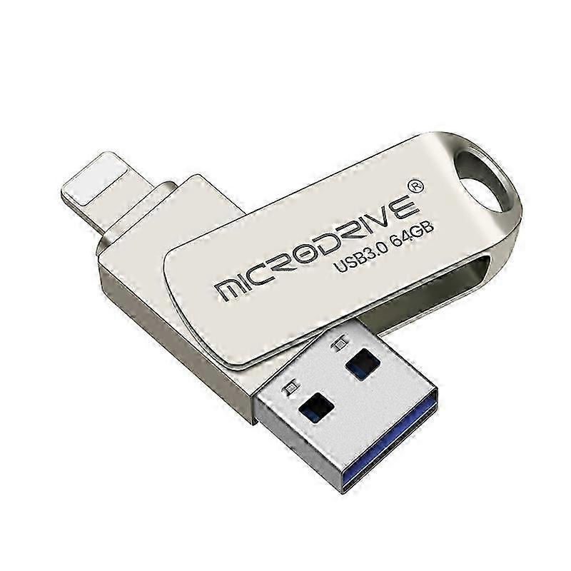 2025 256 GB Dual Drive Flash Memory Stick, ultraschnelle Datenübertragung StickDrive Apple Flash Drive G2 mit Zinklegierungsgehäuse, Speicher mit hoher Kapazität für Pho