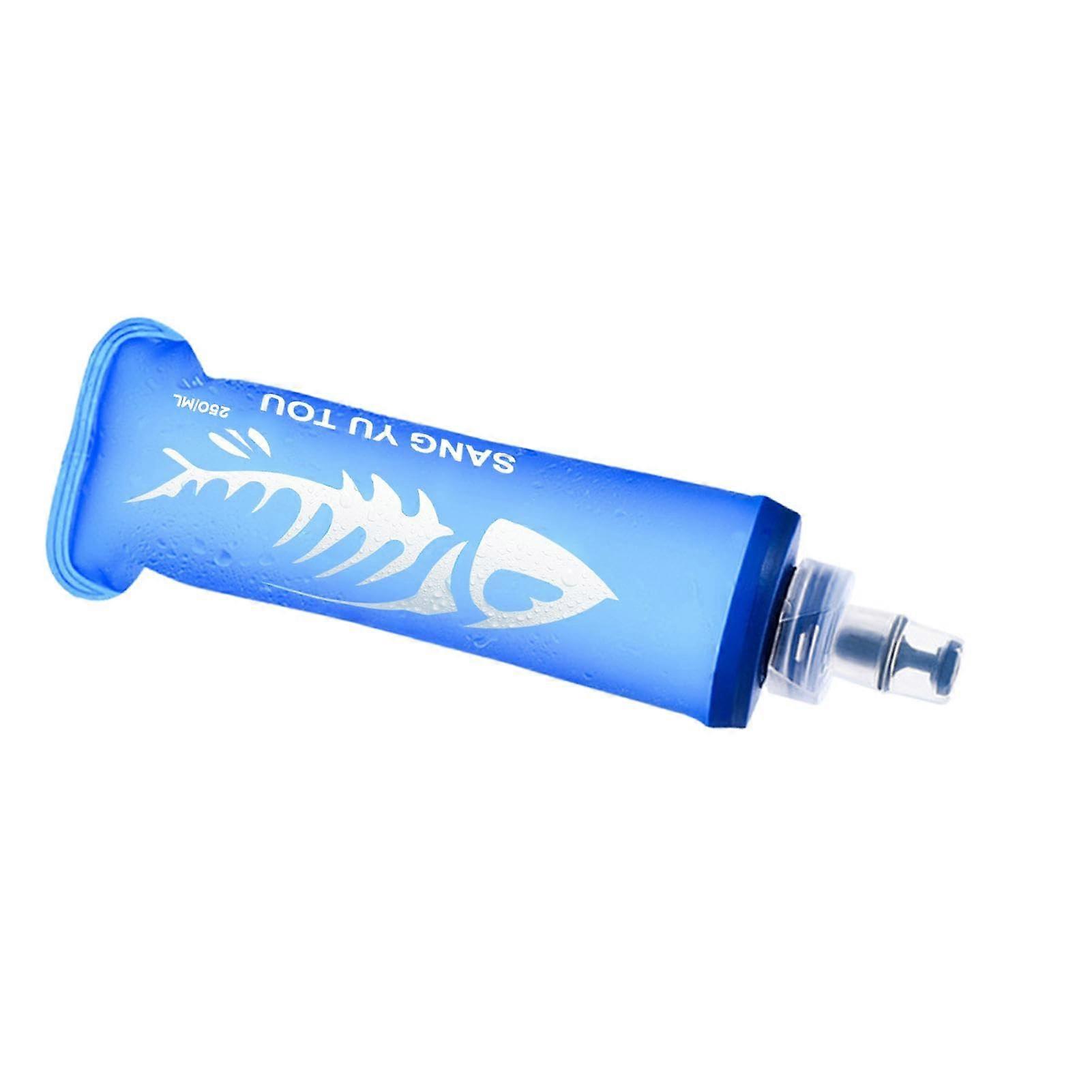 Soft Flask Running Water Bottle 250ml, Foldable TPU Leakproof BPA-Free Sports Bag for Running Hiking Cycling Travel