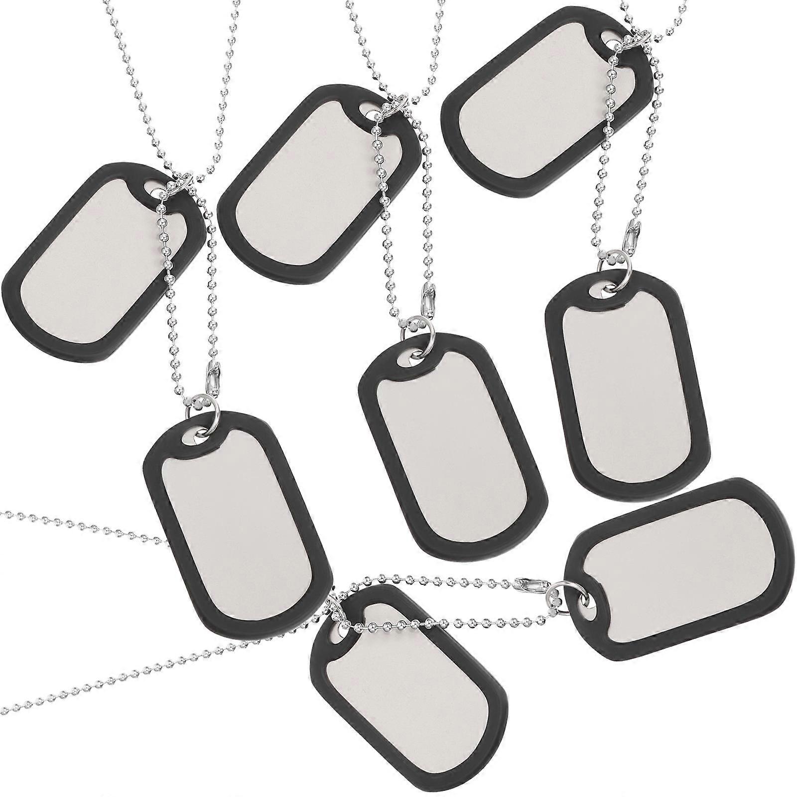 Cat Collar Chain Multi Purpose Double Pendant Design Alloy Material Pet Owners 4Pcs