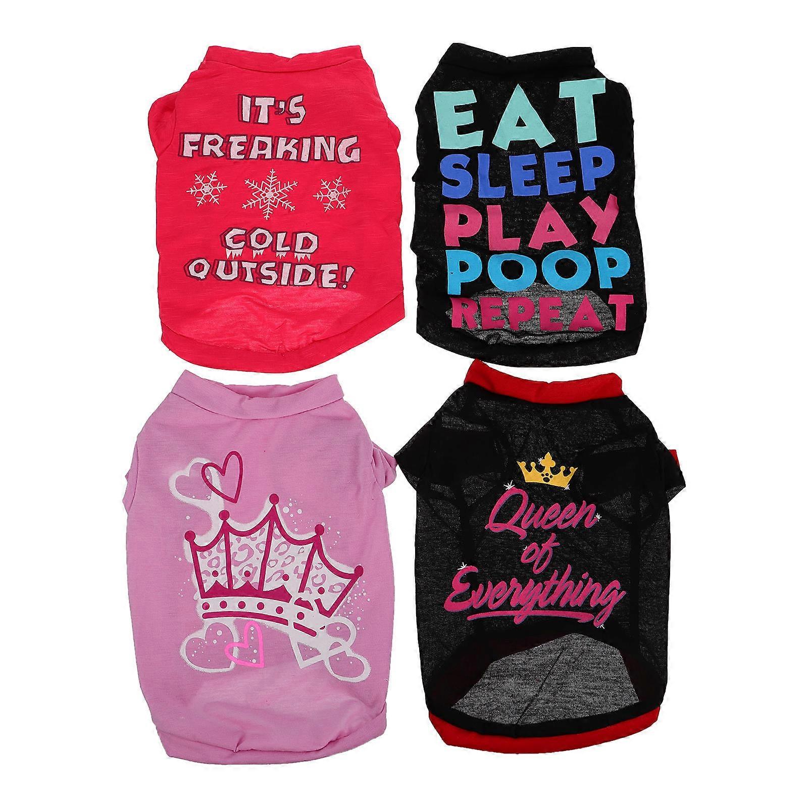 Here's a refined and engaging product description for your **4pcs Dog Pullover Outfit**:
### πΎ 4 Pack Dog Pullover Outfit β Lightweight Summer