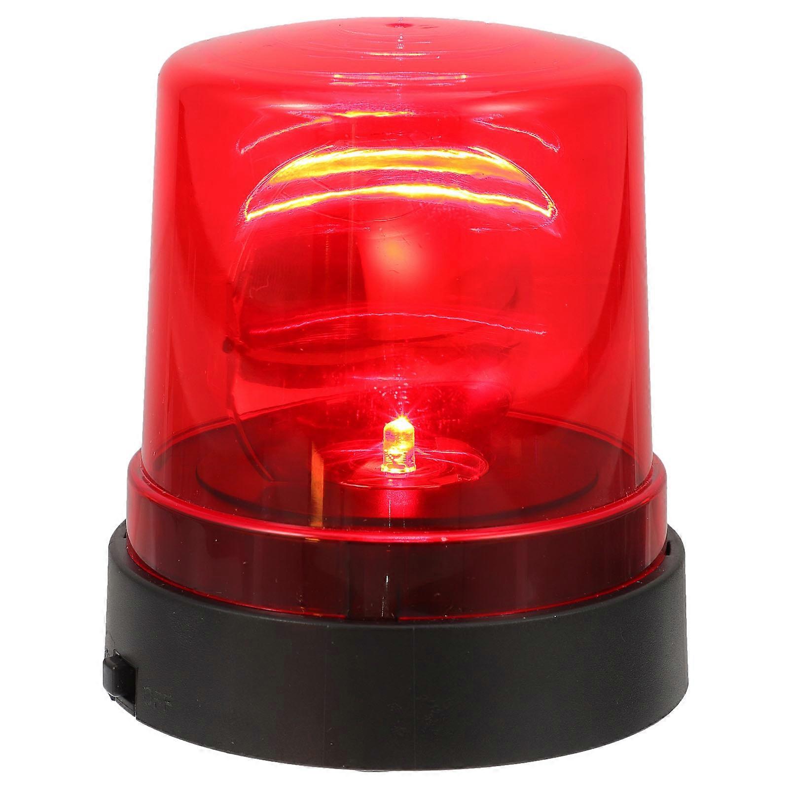 Rotating Flashing Emergency Light Warning Lamp Toy Imitation Rotating Alarm Light Decorative Alert Lamp For Role Playing 1Set