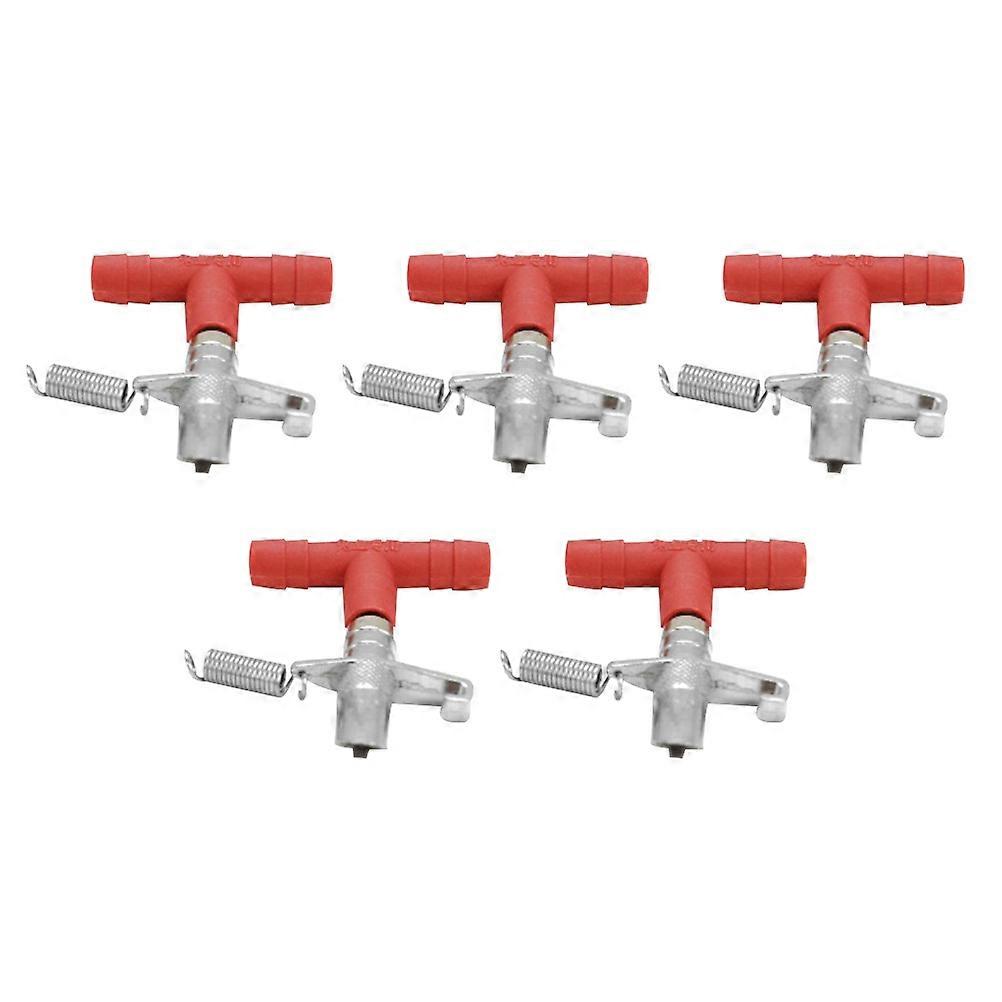 Feed Rabbit Watering Kit for Pet Owners Regulated Pressure System Red 4.50X4.20X0.80CM 5Set