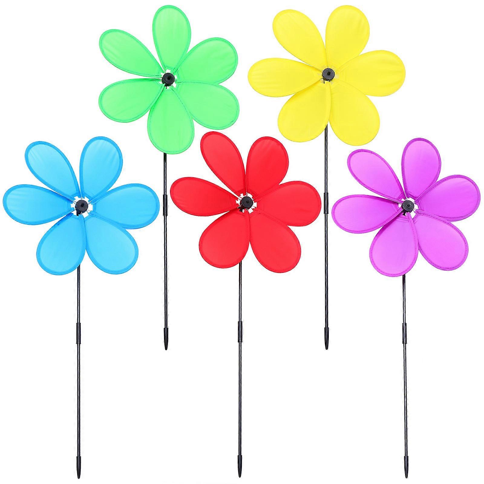 Lawns Pinwheel Patio Decor Simple And Lovely Design Cloth 5Pcs