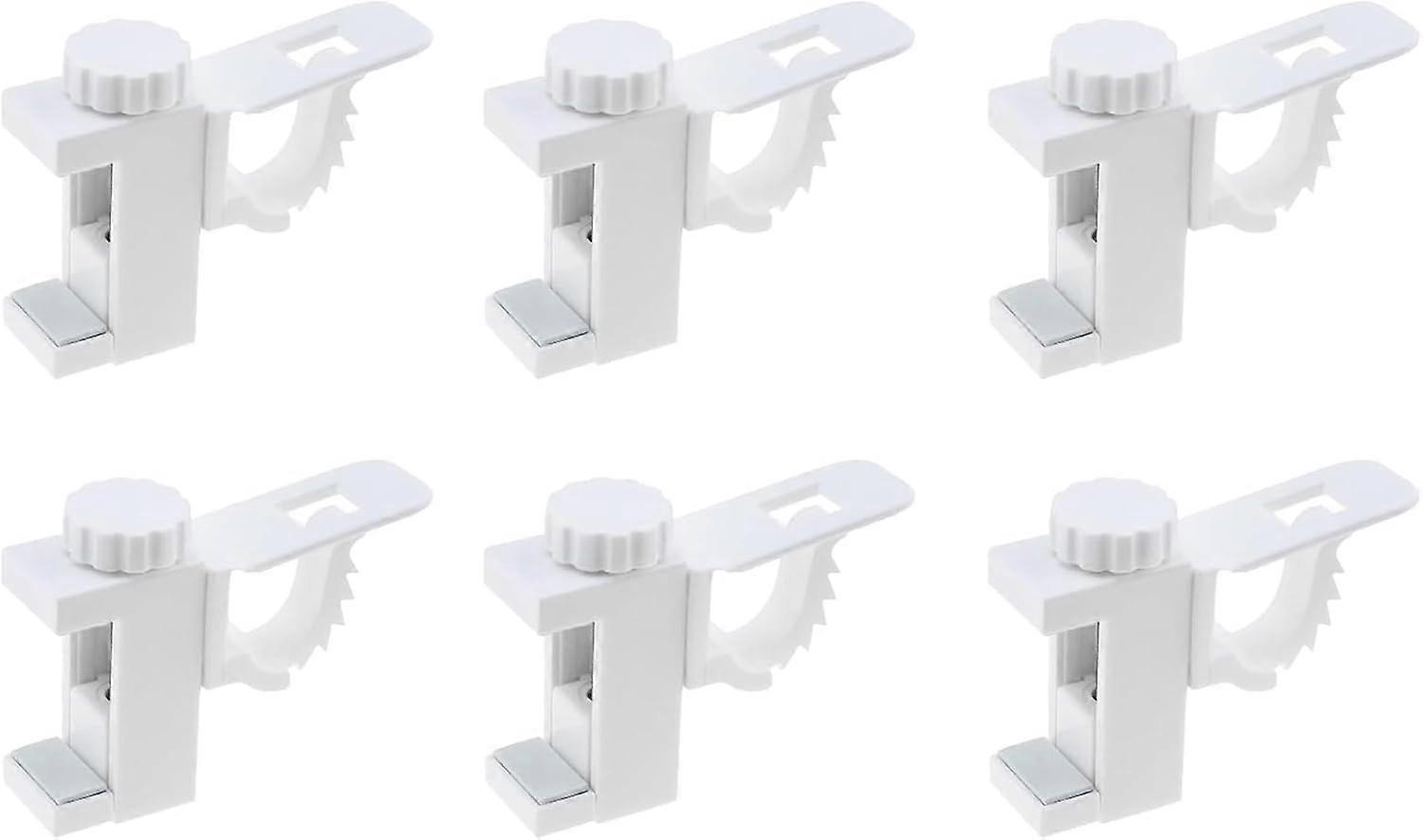 Pieces Curtain Rod Holders No Drilling, Adjustable Plastic Crossbar, Towel Storage Rack and Organizer Hook