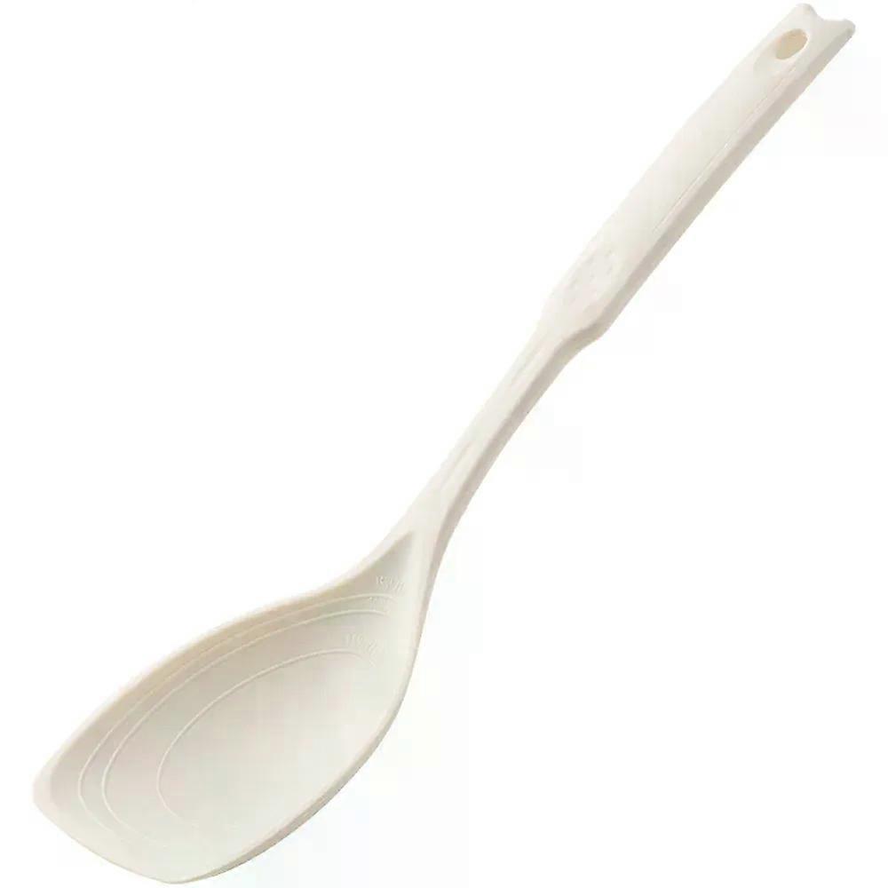 Silicone Spoon Multi-use Hold Comfortable Non-slip Round Handle Large Cooking Utensils Mixing Spoon Silicone Tableware Scoop