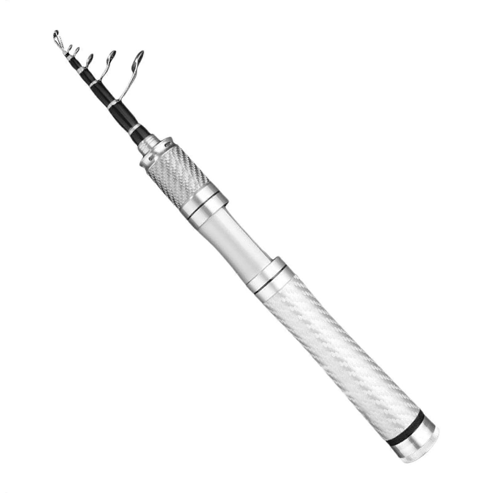 Retractable fishing rod Compact handheld bait rod Ergonomic travel rod
