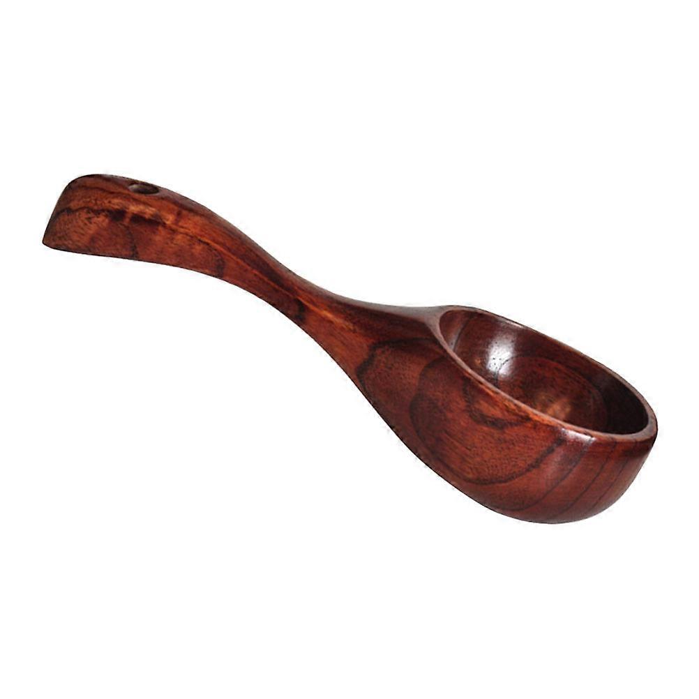 Creative Rice Scoop Wood Non-Rice Scooper for Home Use in Brown 1Set