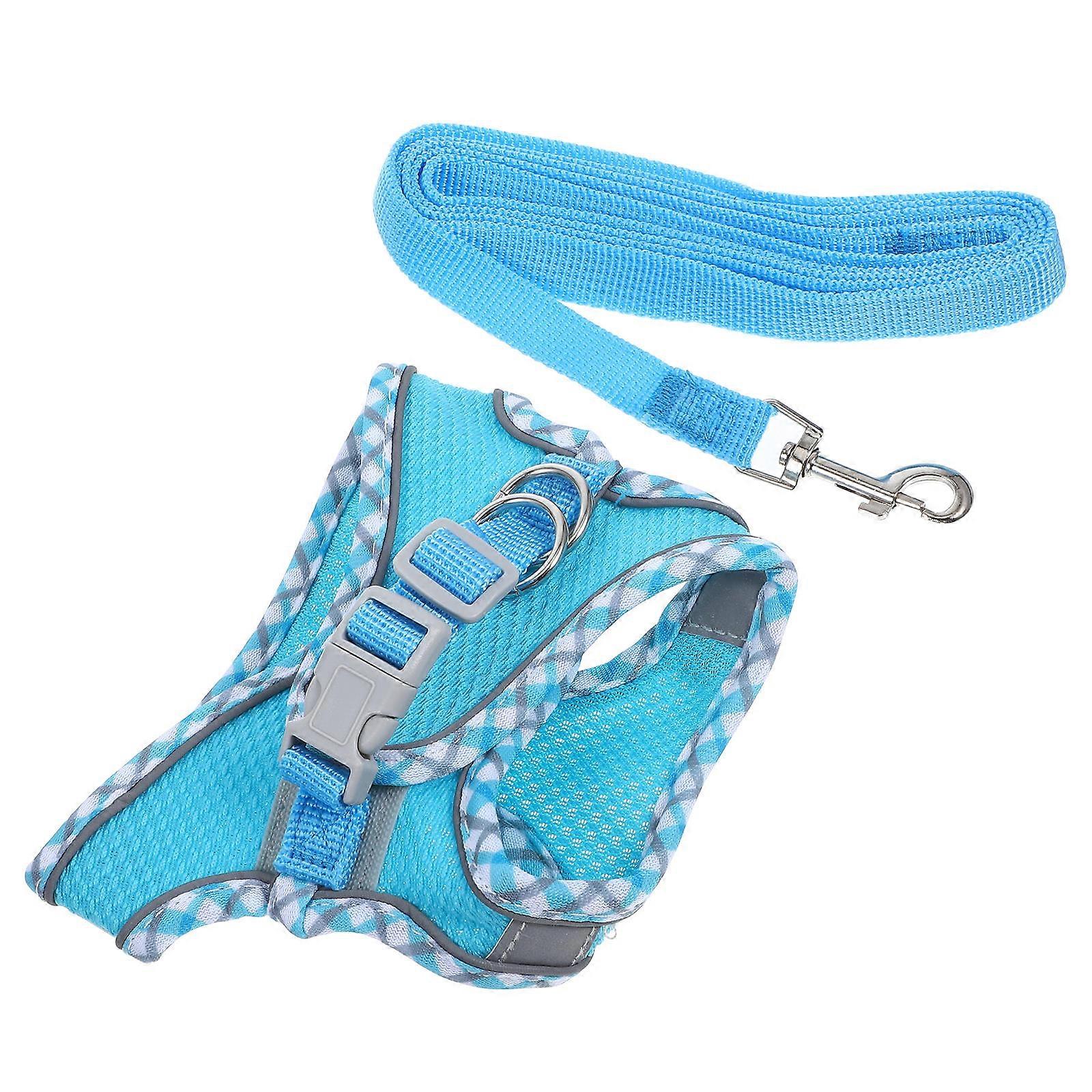Cute Cat Harness and Leash Set – Reflective, Adjustable, Portable, Break Resistant for Small Dogs