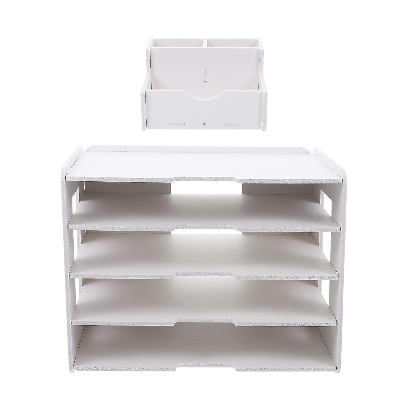Home Organisation And Storage File Racks For Office Rectangular Modern Design 1Set