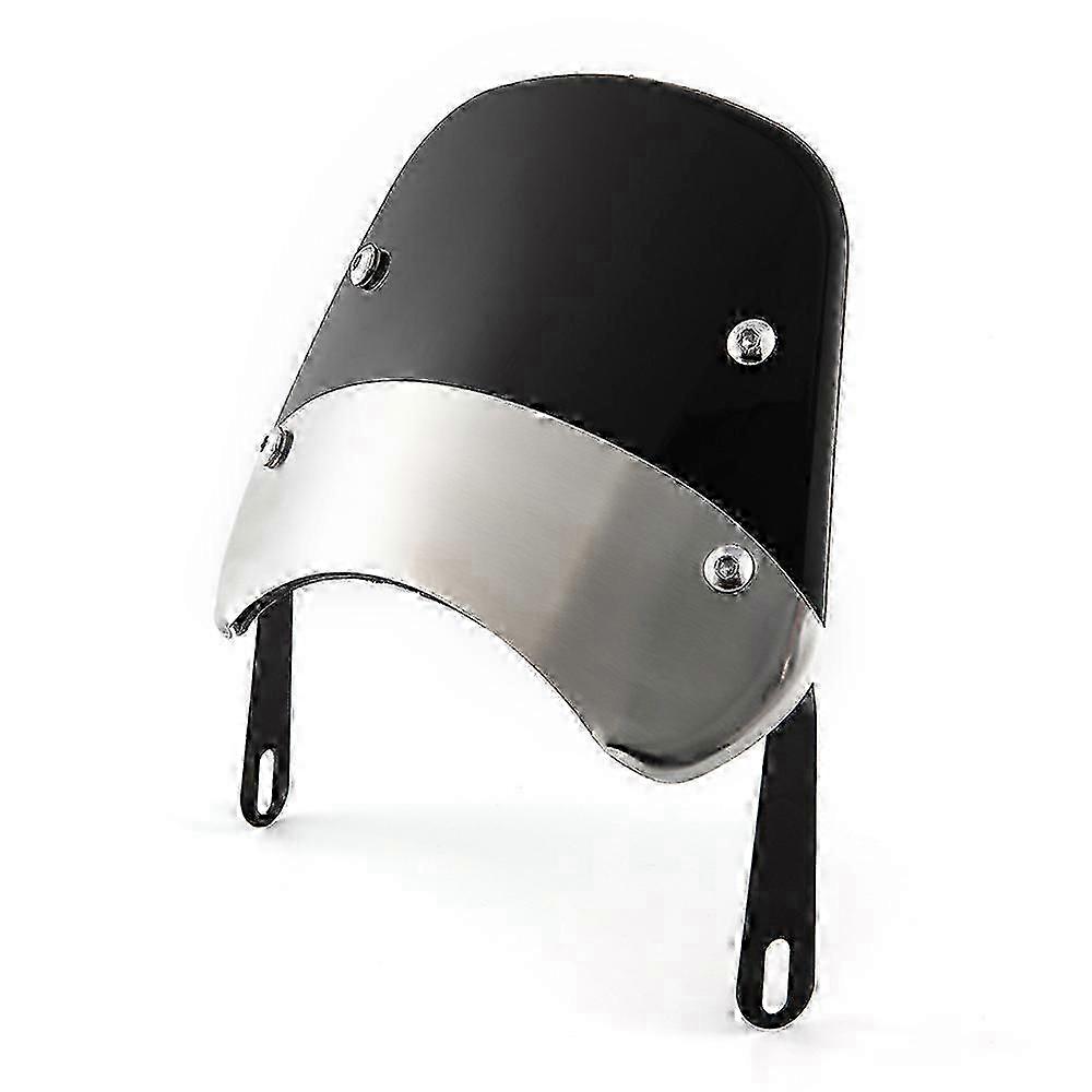 Motorcycle Windshield Wind Deflector Windscreen Universal for Various Models 6.5-9.45 Headlight