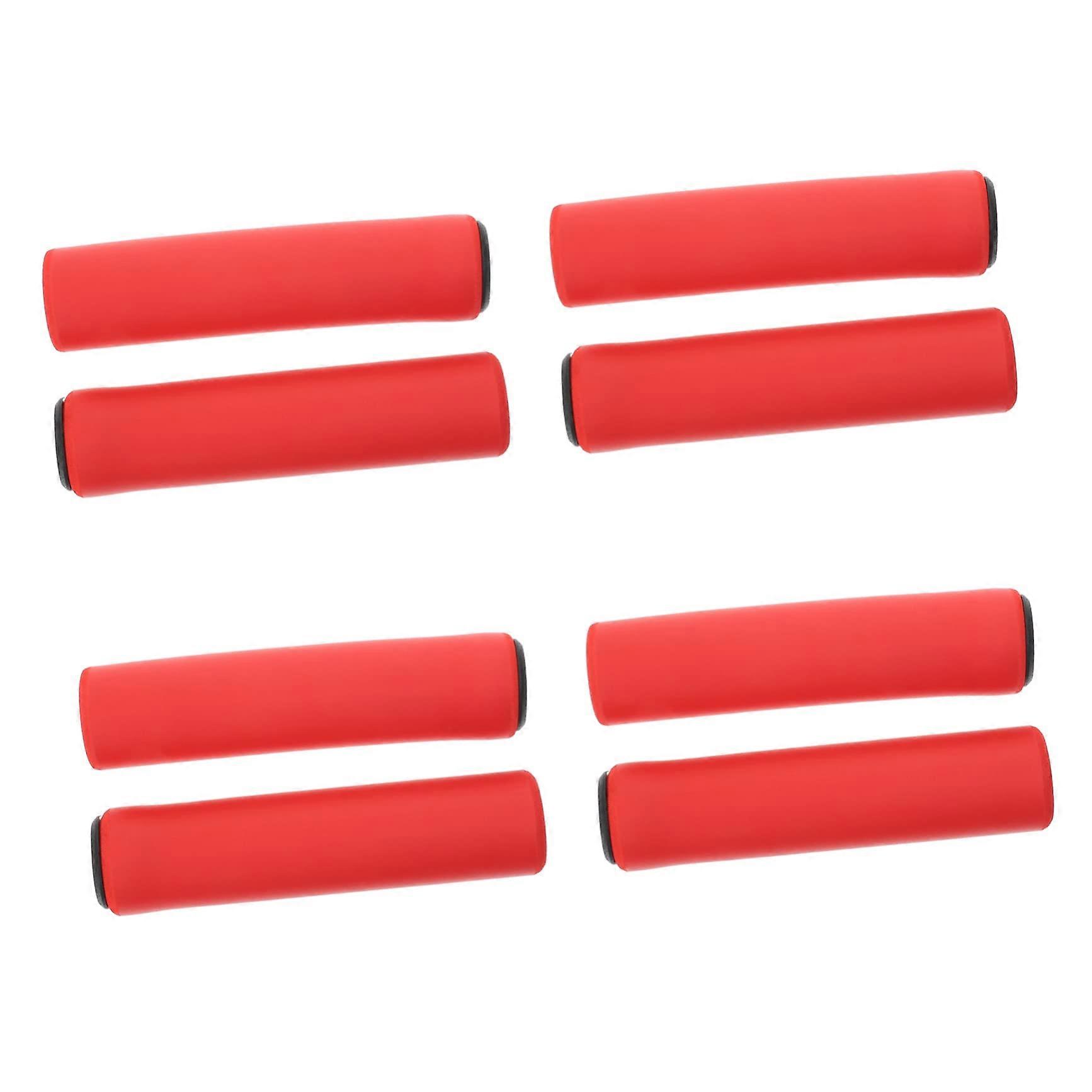 4 Pairs Bicycle Handlebar Covers Grip Protectors for Mountain Bikes and Road Bikes Comfortable Rubber Grips for Better Control and Vibration Dampening