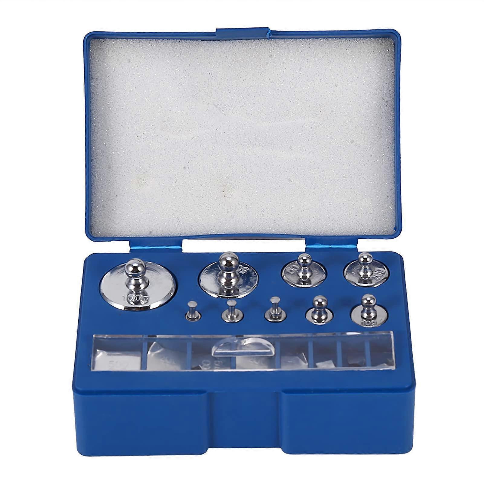 Stainless Steel Calibration Weight Set 17-Piece 10mg to 100g Precision Weights for Digital Scales and Laboratory Use