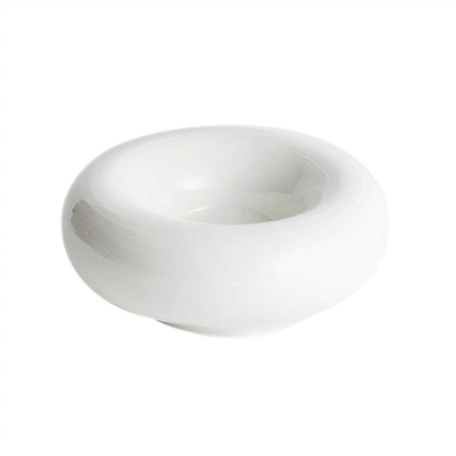 Modern Large Dinner Plate, White Ceramic Plate, Salad Bowl, Home Kitchen Decoration, Stackable Plates (22vm)