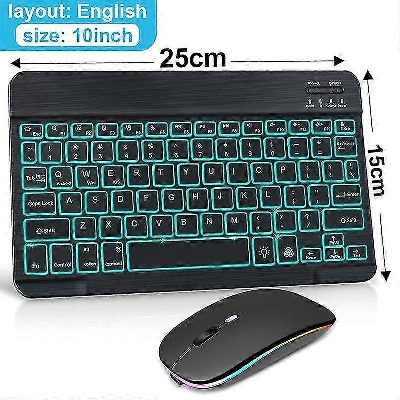 Wireless Bluetooth Keyboard and Mouse Mini Keyboards Tablet Backlit Keyboard for Phone Pro