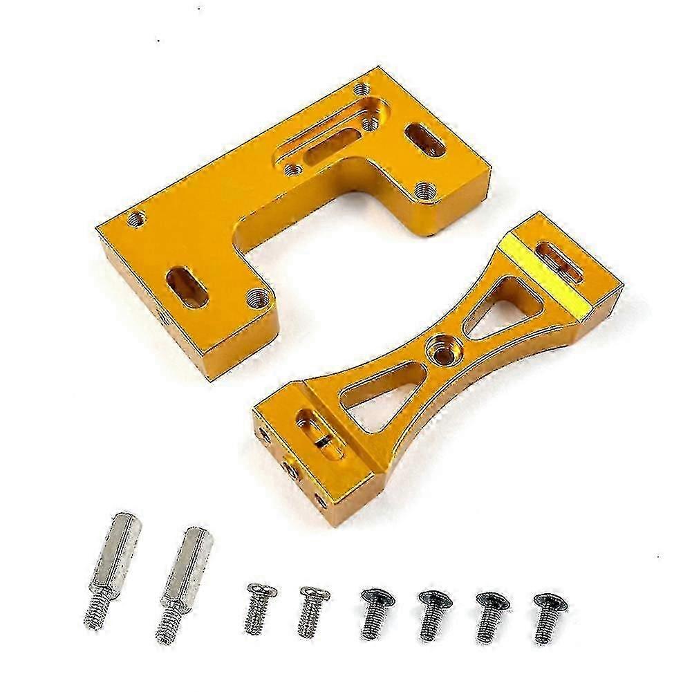 Metal Steering Servo Fixed Mount Bracket for a Certain Brand 1/16 B1 B14, Golden