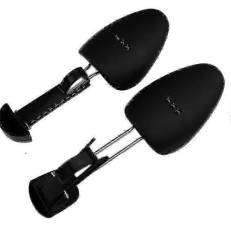 1 Pair Practical Plastic Adjustable Length Shoe Trees Stretcher Boot Holder Organizers Black Shoe Tree for Men Shoe Racks