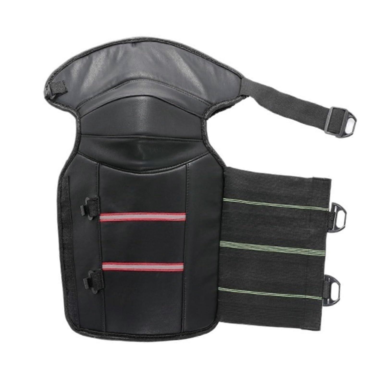 Ginocchiere, Ginocchiere antivento per biciclette per uomini e donne, FreddoResistente e caldo, Ginocchiere regolabili, Ginocchiere, Escursionismo (rosso), Rosso