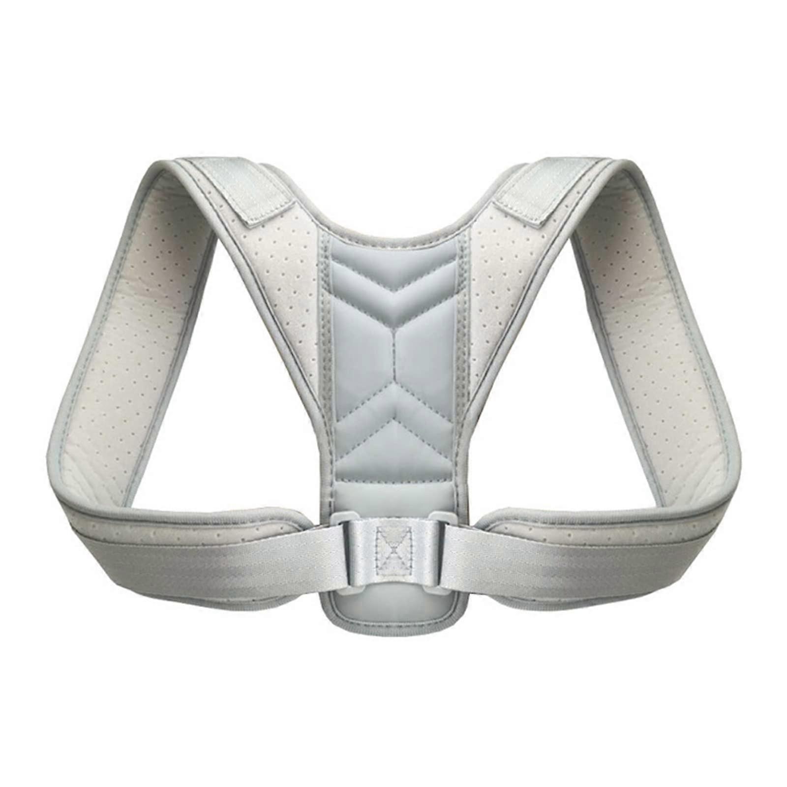 Back Posture Corrector, Adjustable Medical Back Brace For Posture And Lumbar Support, Pain Relief, Size S / XL, Grey