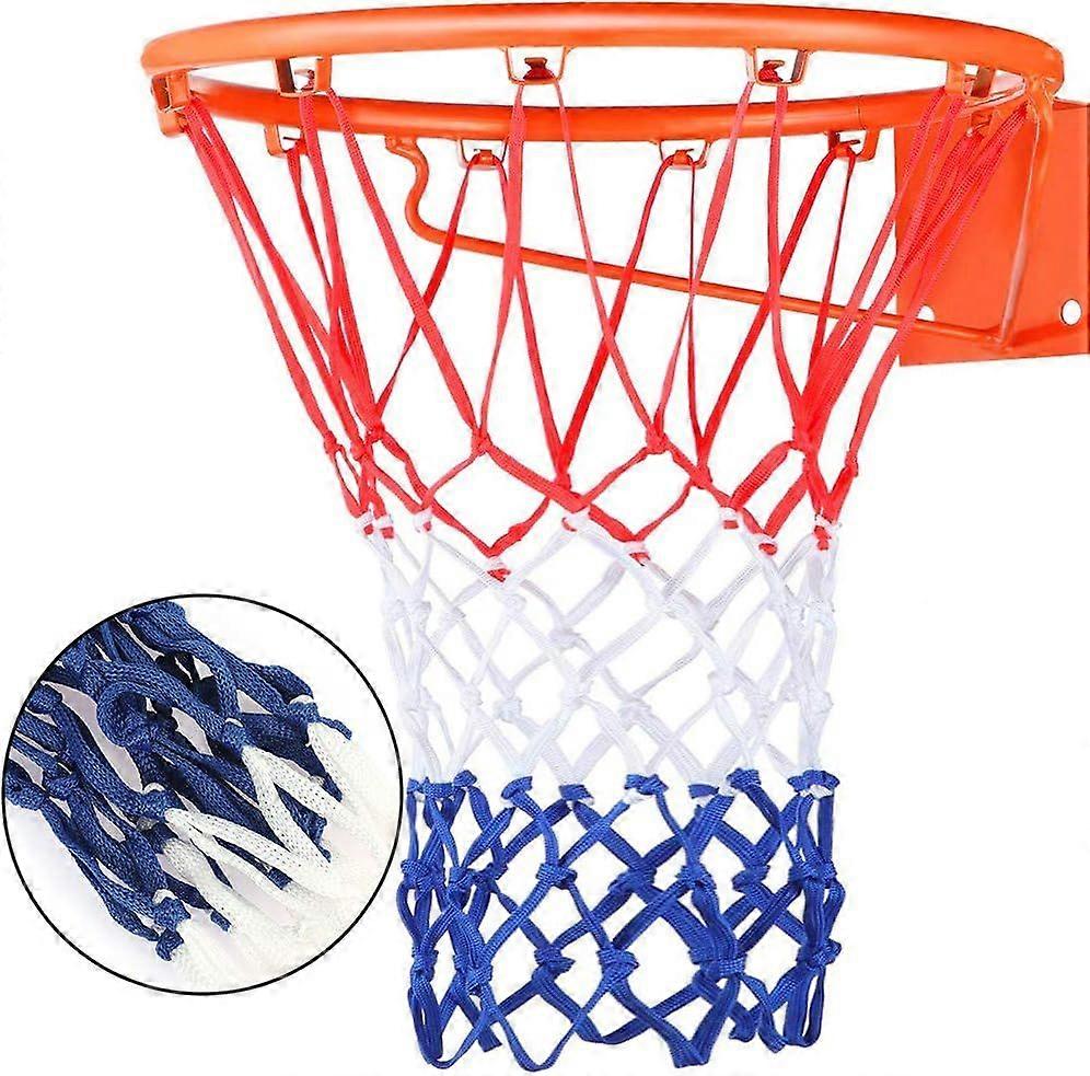 Heavy Duty Basketball Net Replacement All Weather Basketball Net Fits Standard Indoor or Outdoor, 12 Ring