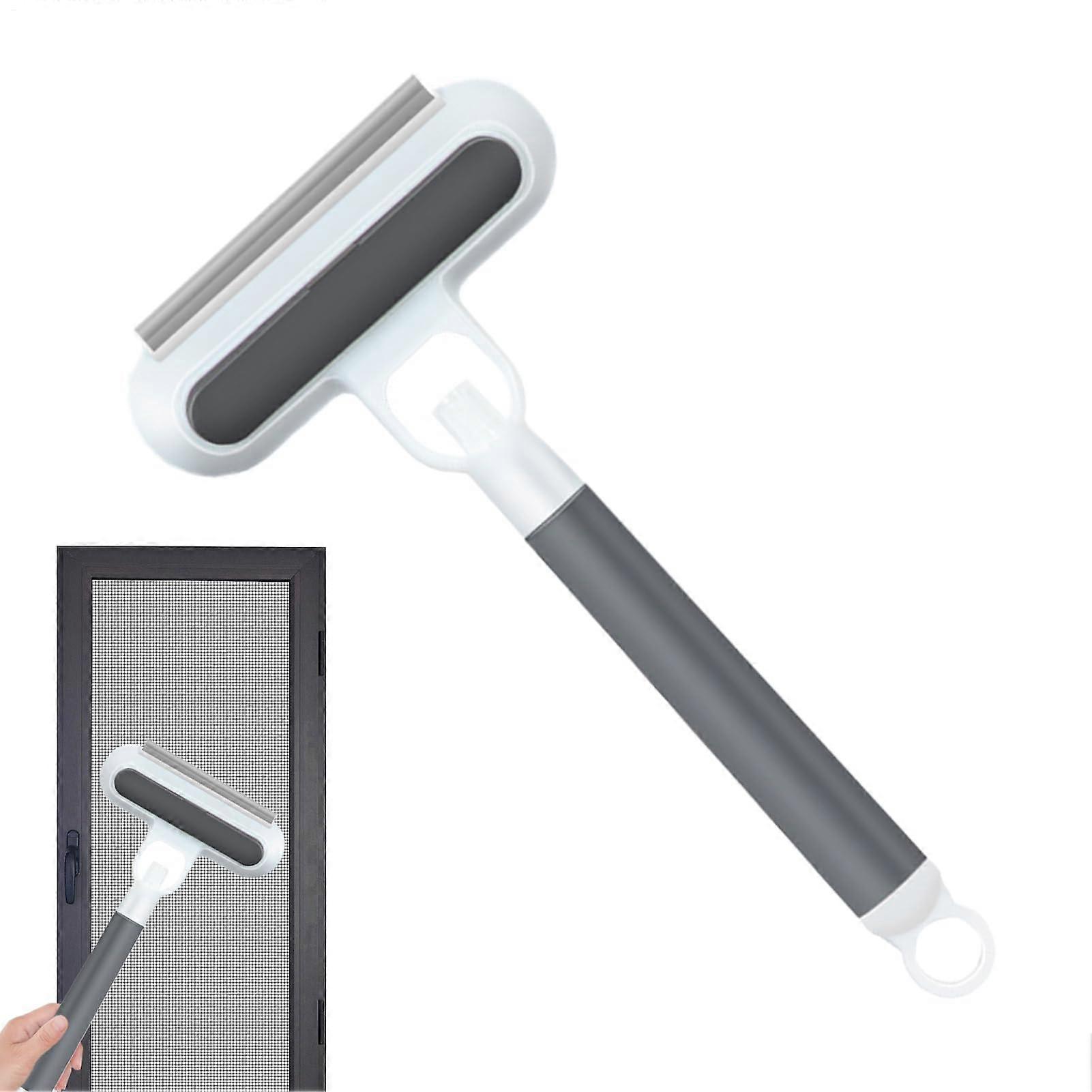 Hundespruh-Entfilzungsbuerste Dual-Sided Dog Brush With Spray For Shedding Ergonomic Handle Gray