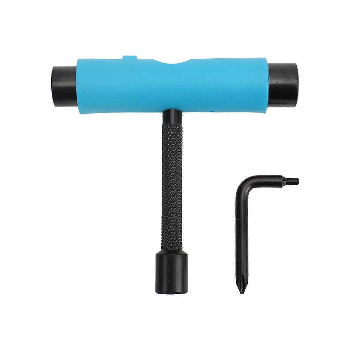 Multi-Function Portable Skate Tool with T-Type Hex Key, L-Type Head,Perfect for on-the-Go Adjustmen