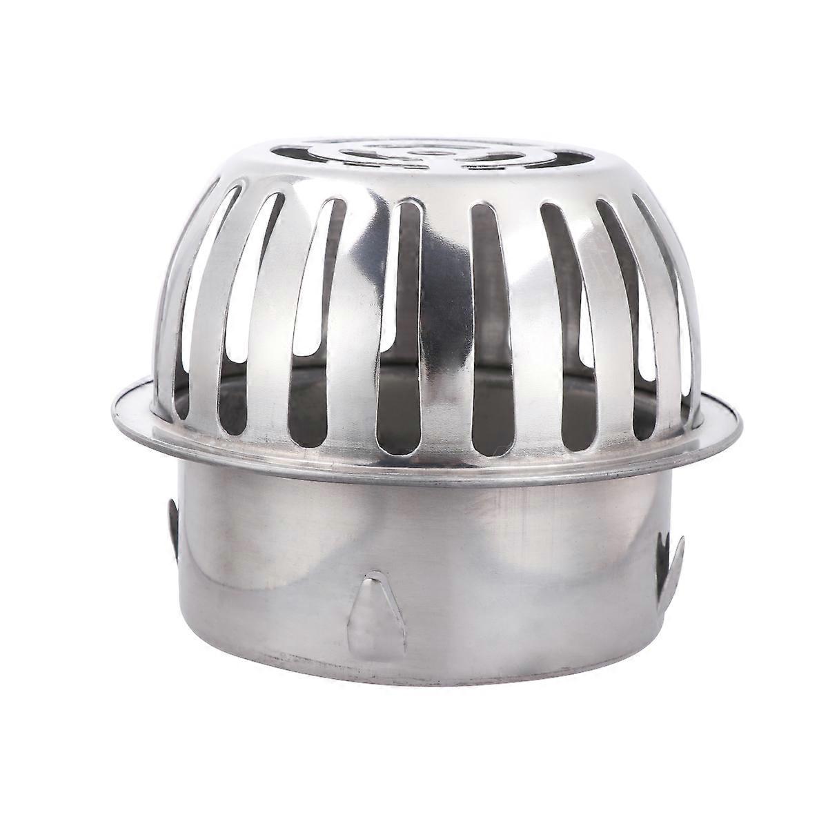 Stainless Steel Balcony Floor Drain Round Shape Water Draining Home Use 12.5x12.5x10cm Anti Blocking 1Pack