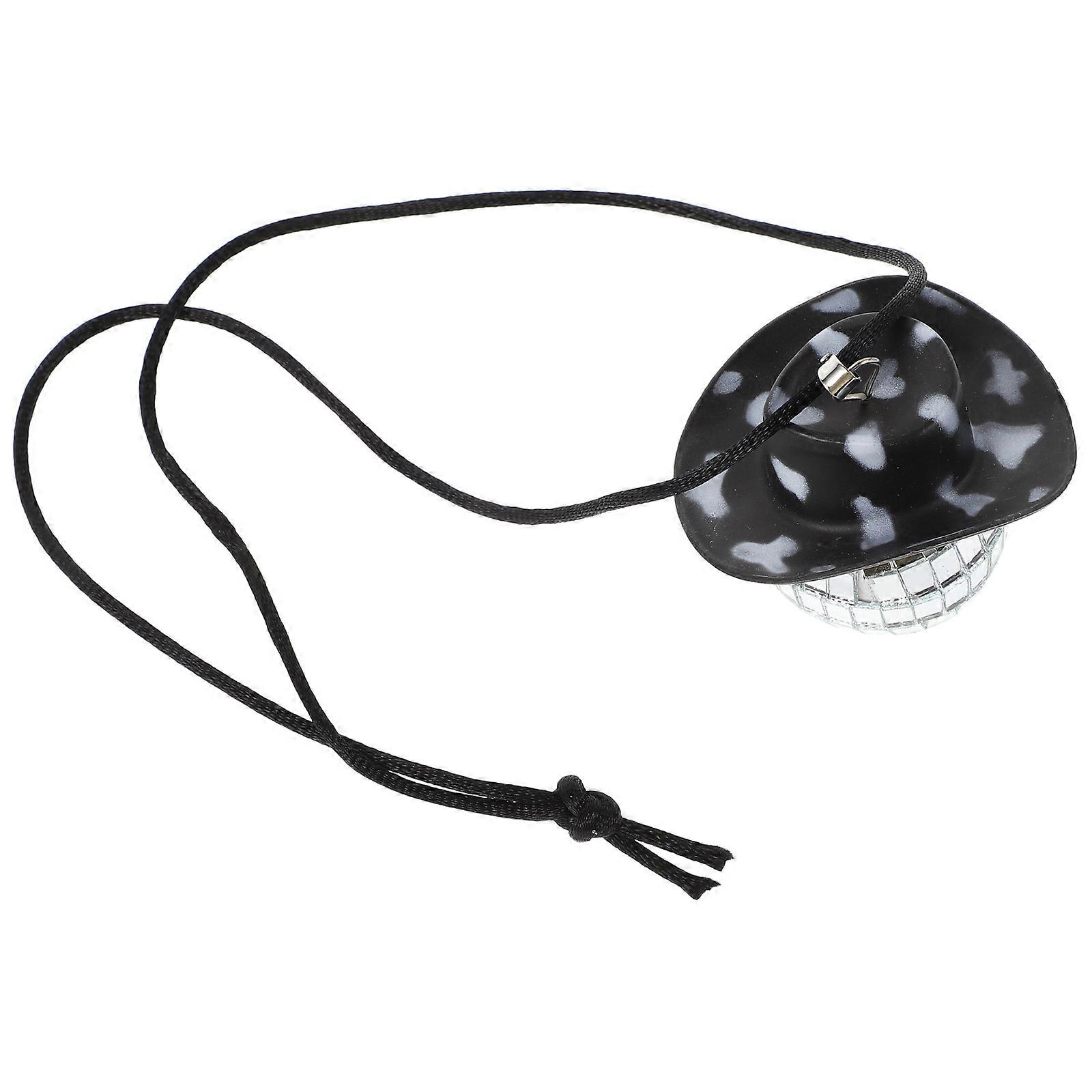 Rear View Mirror Hanging Ornament Disco Ball Keychain Multi Color 39.00X5.40X4.20cm 1Set