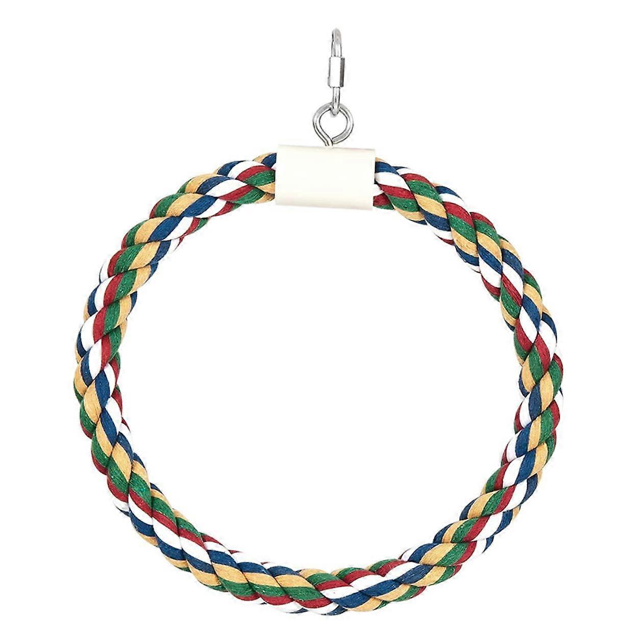 Parrot Toy Cotton Rope Hanging Swing For Birds - Parakeet And Parrot Chew Toy, Safe Material, Promotes Activity