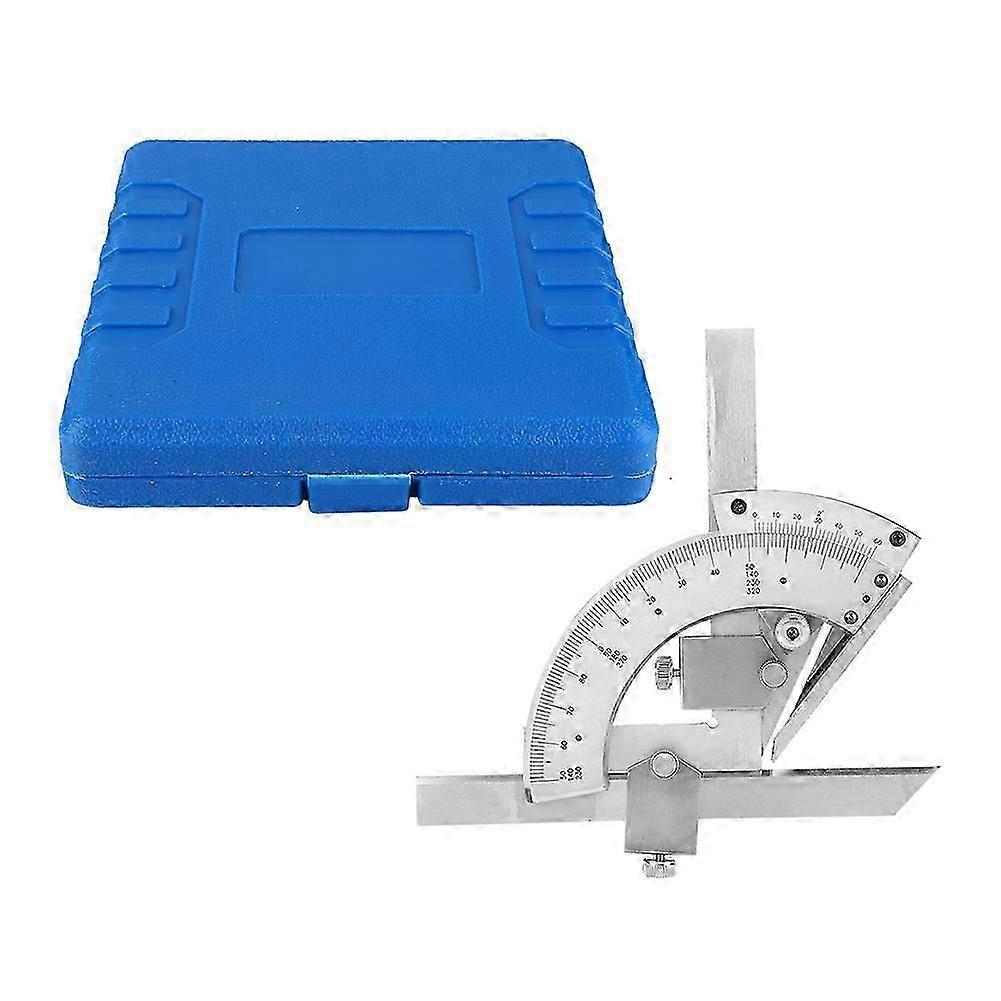 Carbon Steel Fine Tuning Angle Finder Ruler 0-320 Universal Bevel Protractor Meter