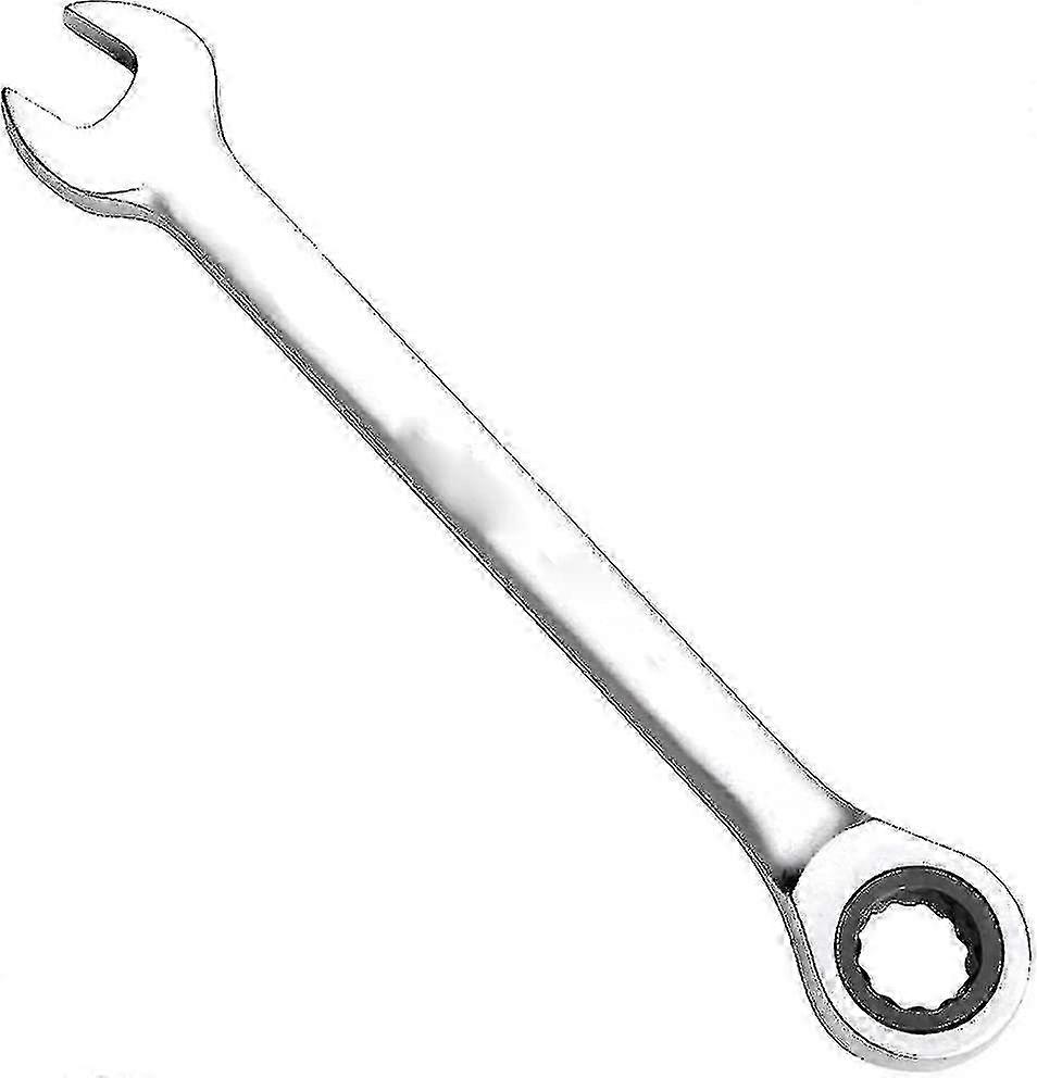 Dual-purpose quick ratchet wrench, double-ended dual-purpose wrench, hardware tools (color: silver)