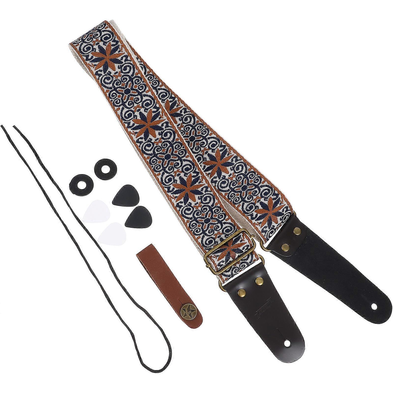 Durable Guitar Strap Nylon Bass Guitar Strap Comfortable Support For Instruments 1Set