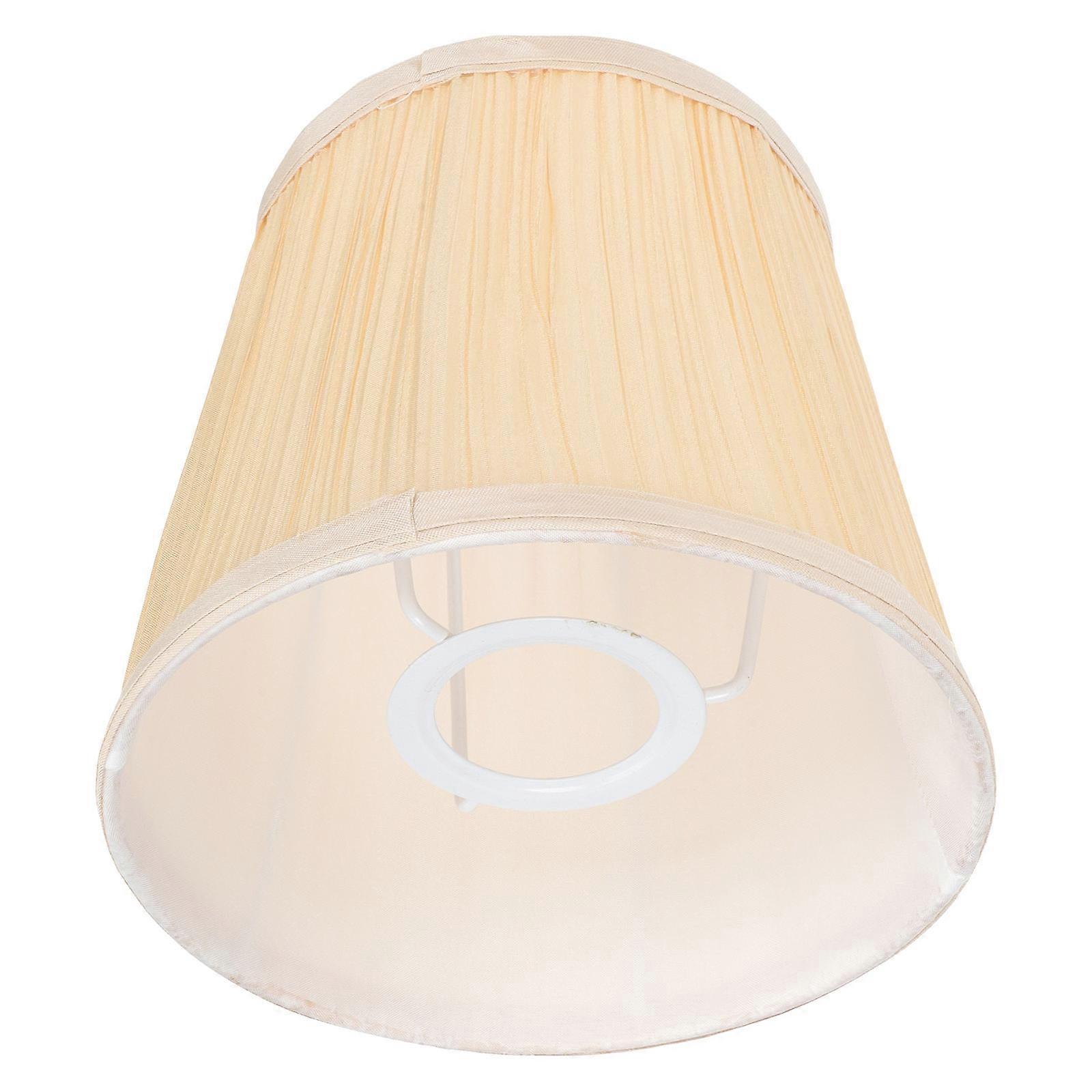 Lamp Accessory Golden 16X15CM Pleated Shape Cloth Material Light Diffusion 1Pcs