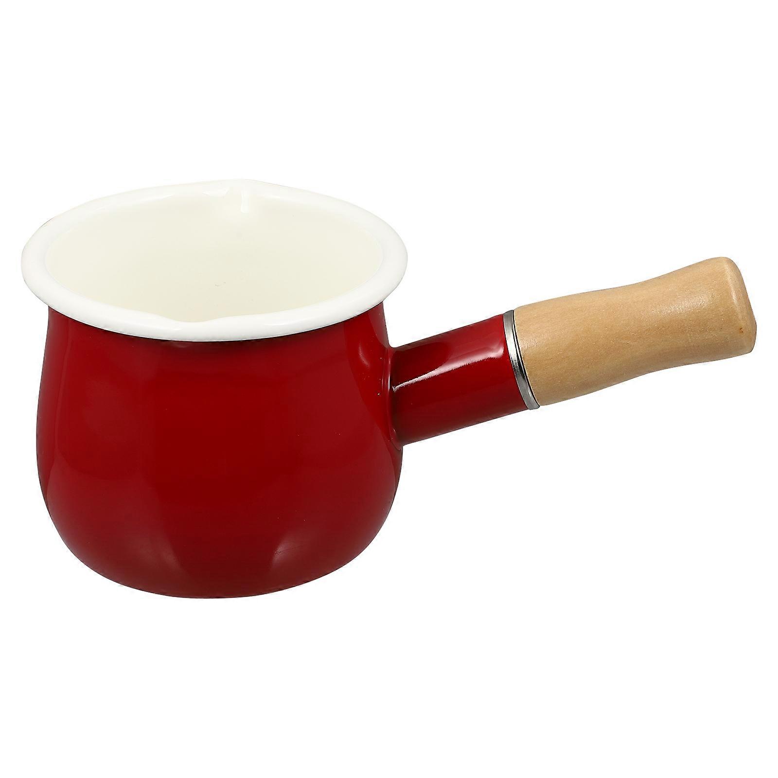 Noodle Pot Enamel Sauce Pot Japanese-Style Cooking 19X10.5X8.5CM 1Pc