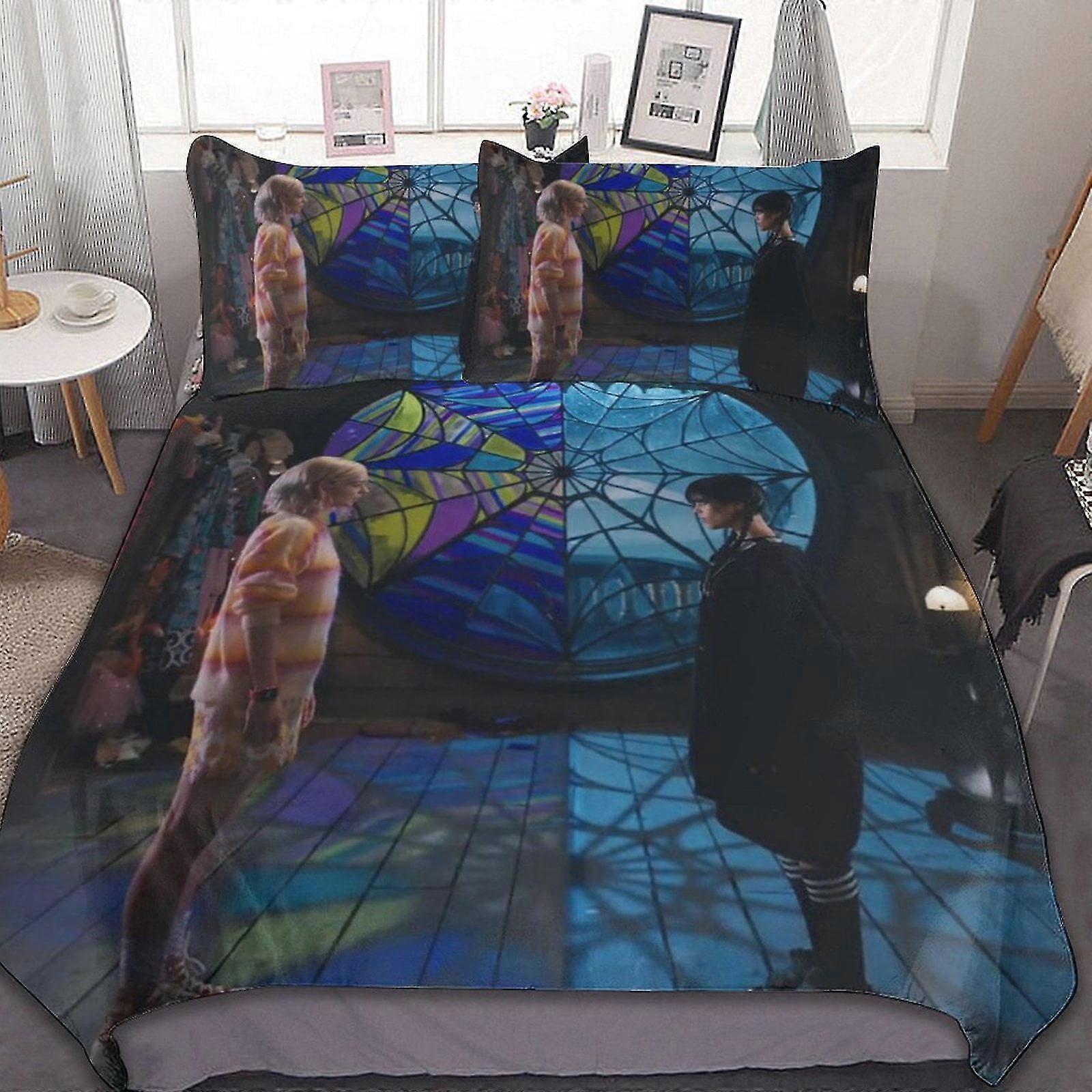 3 Pcs Bed Sheets Set Breathable Duvet Cover with 2 Pillow Shams Soft All Seasons Bedding Set Suitable for Certain Brand