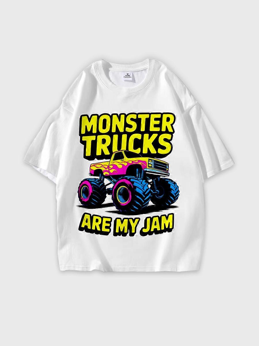 T-shirt round neck Pattern loose short sleeve JW2114