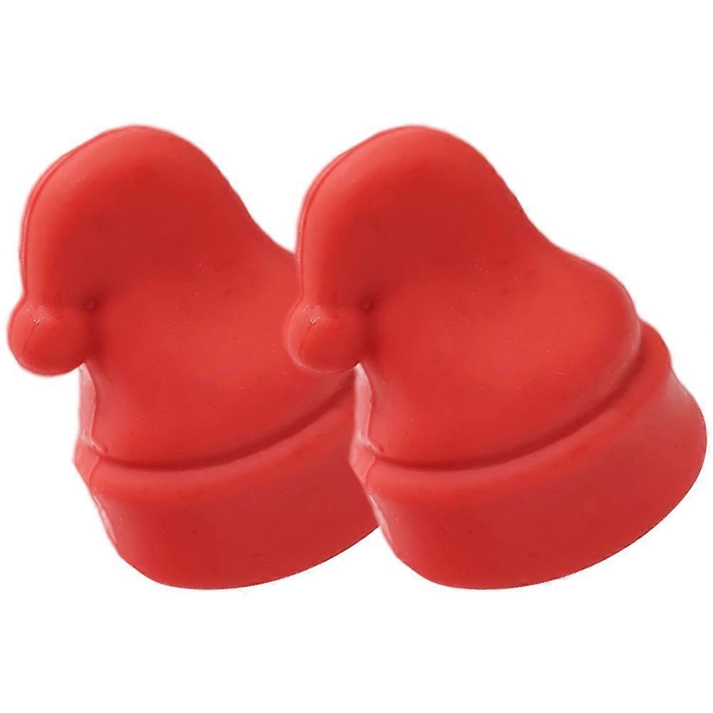 Christmas Hat Silicone Wine Stoppers Airtight Sealing Plugs for Preserving Wine Freshness at Parties and Festive Events