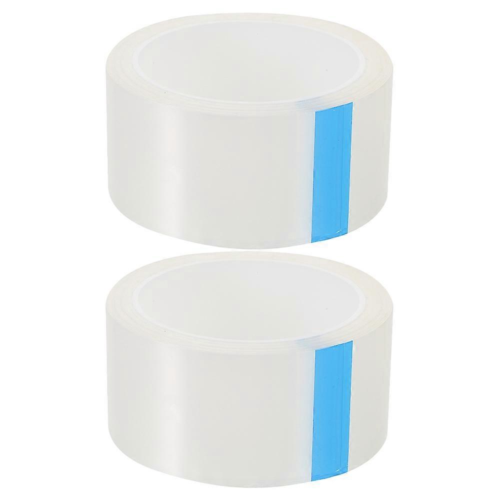 2 Rolls Transparent Weather Stripping Tape for Windows and Doors Residue Free Acrylic Adhesive for Air Conditioning and Sealing Applications