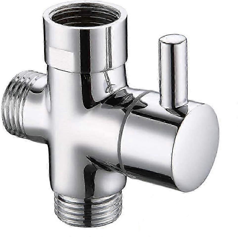 Válvula Desviadora de Braço de Chuveiro de 3 vias G1/2" de latão Divisor de Chuveiro Válvula de Chuveiro com Arruela de Borracha Componente de Sistema de Chuveiro de Banheiro, Happy H