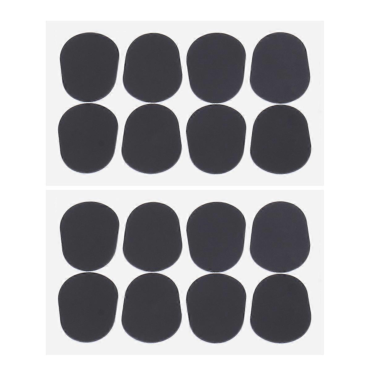 Saxophone Mouthpiece Patches for Alto Sax with 16Pcs Cushions Black Set