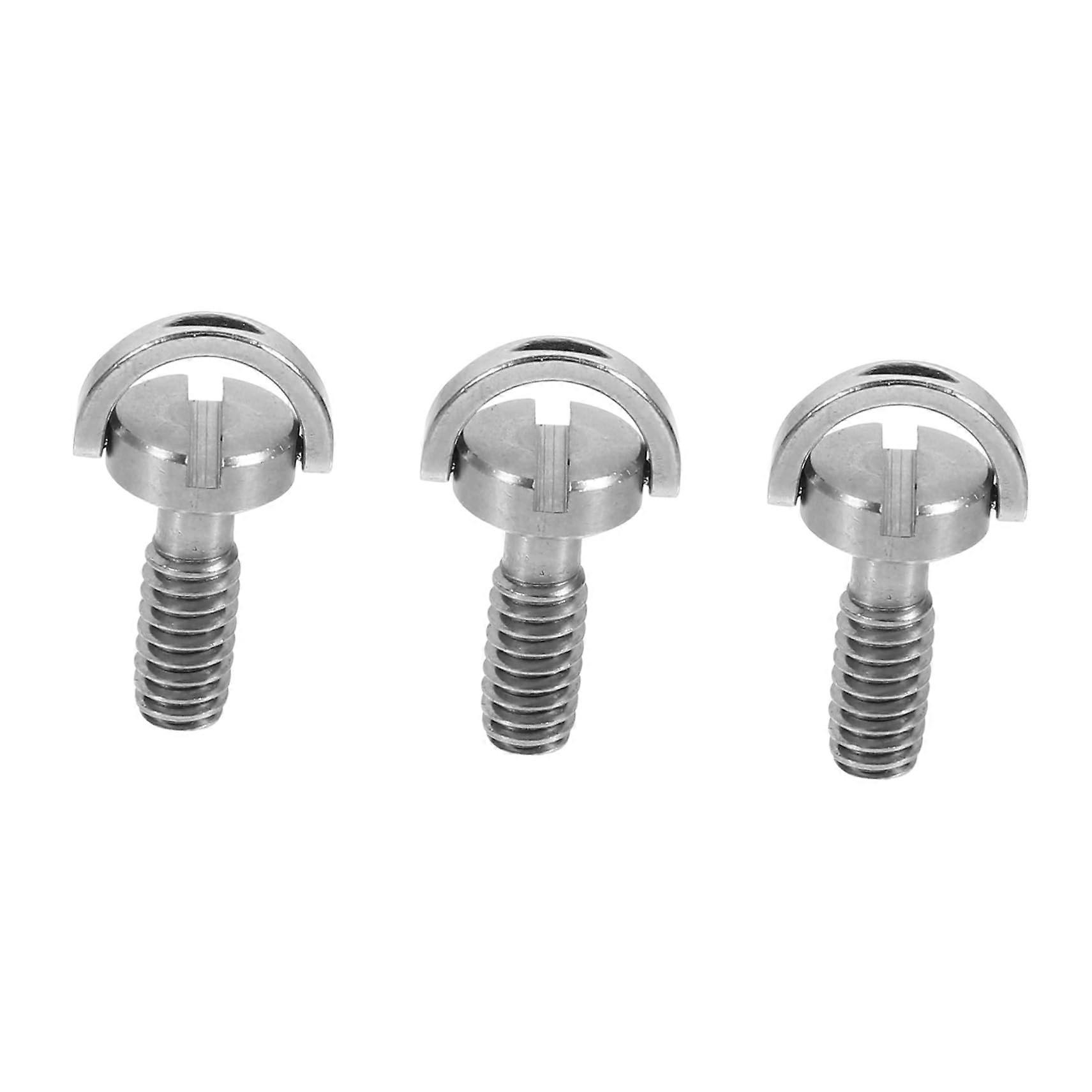3 x Camera Screw Ball Head Tripod Mount Camera Accessories Silver Stainless Steel
