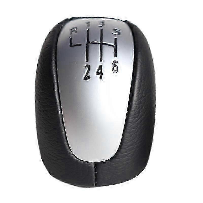 6 Speed Car Gear Shift Knob PU Leather Lever Shifter Hand Ball for / Mk3 2007-2014.d