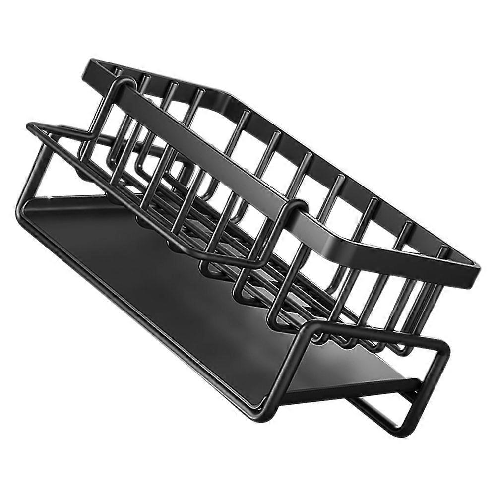 Draining Holder Kitchen Use Bathroom Use Rust-Resistant Coating Non-Slip Design 1Pcs