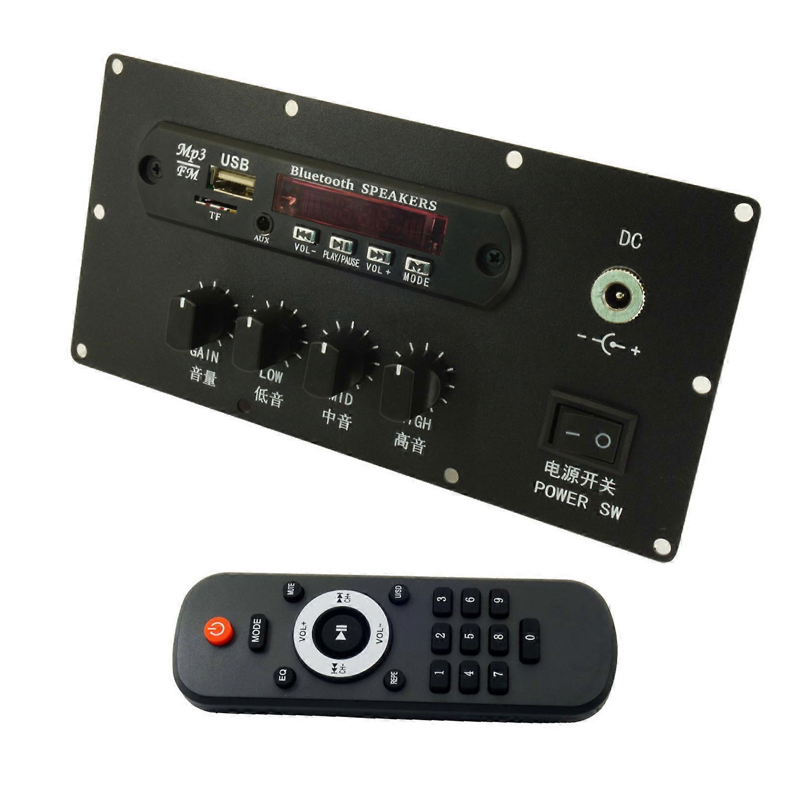Professional Preamp Board 3 Stage Signal Processing (Bass/Middle/Treble) Bluetooth-compatible Speaker 9-29V Power Supply Multicolor