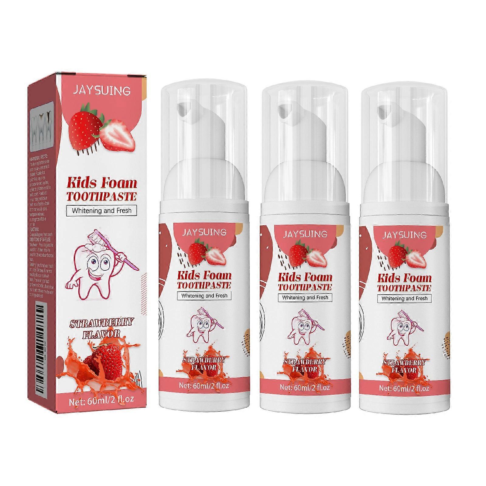 Kids Foam Toothpaste Ultra-Fine Mousse Foam Deep Cleaning Cleaning Oral Tooth Whitening Refreshing Breath Repairing and Protecting Teeth
