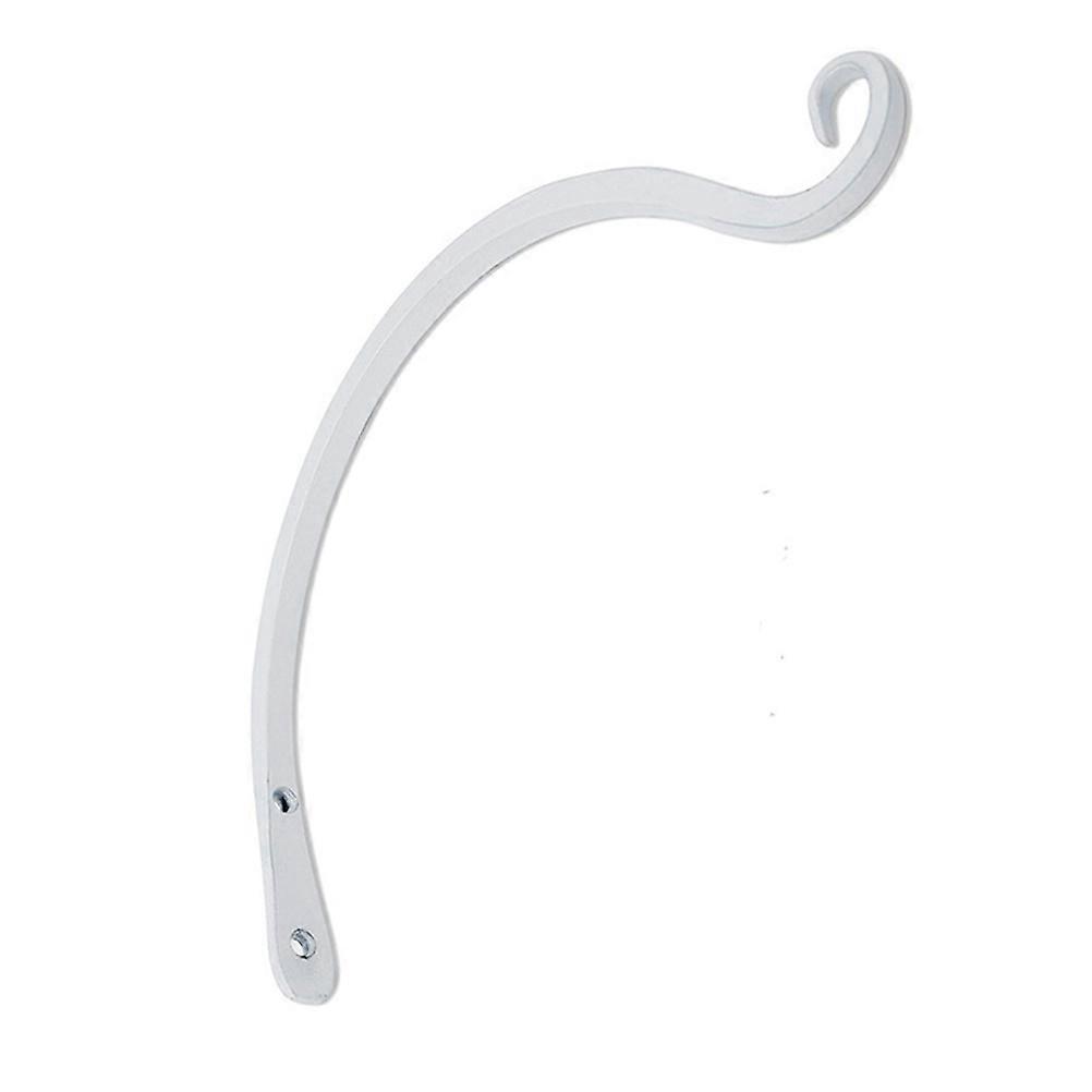 White Iron Hook for Wall Hanging Suitable for Flower Baskets Bird Cages and More Simple Design Sturdy Structure 1pc