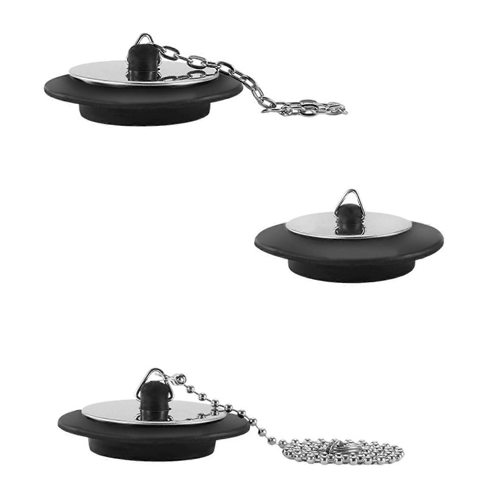 アップグレード、シンクストッパーセット、ハンドフック付きゴム製ドレンプラグ、キッチン&バスルームに適した簡単な取り付け、シンク、5cmセット