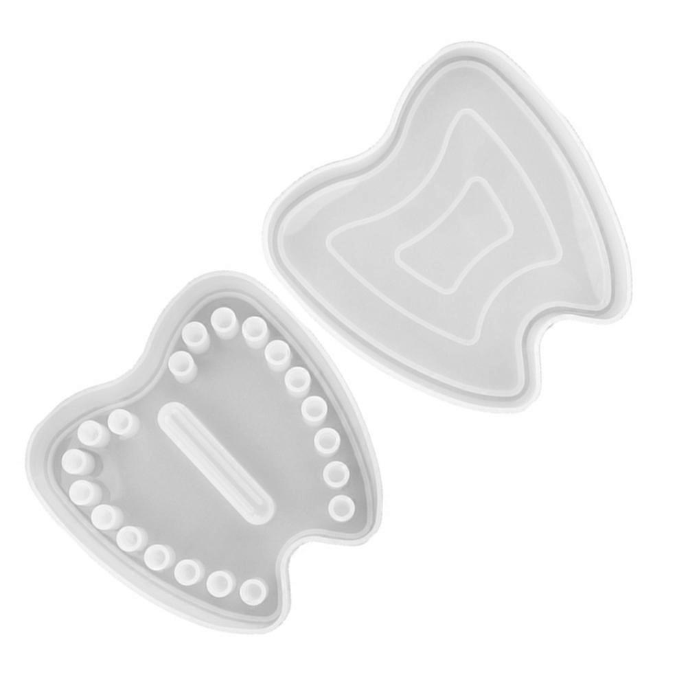 White Silicone Teeth Box Mold for DIY Use Flexible Reusable 3D Crystal Epoxy Baby Teeth Storage